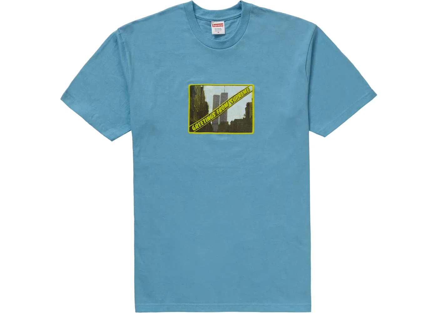 Мужская футболка с принтом Greetings Tee Supreme, Light Slate