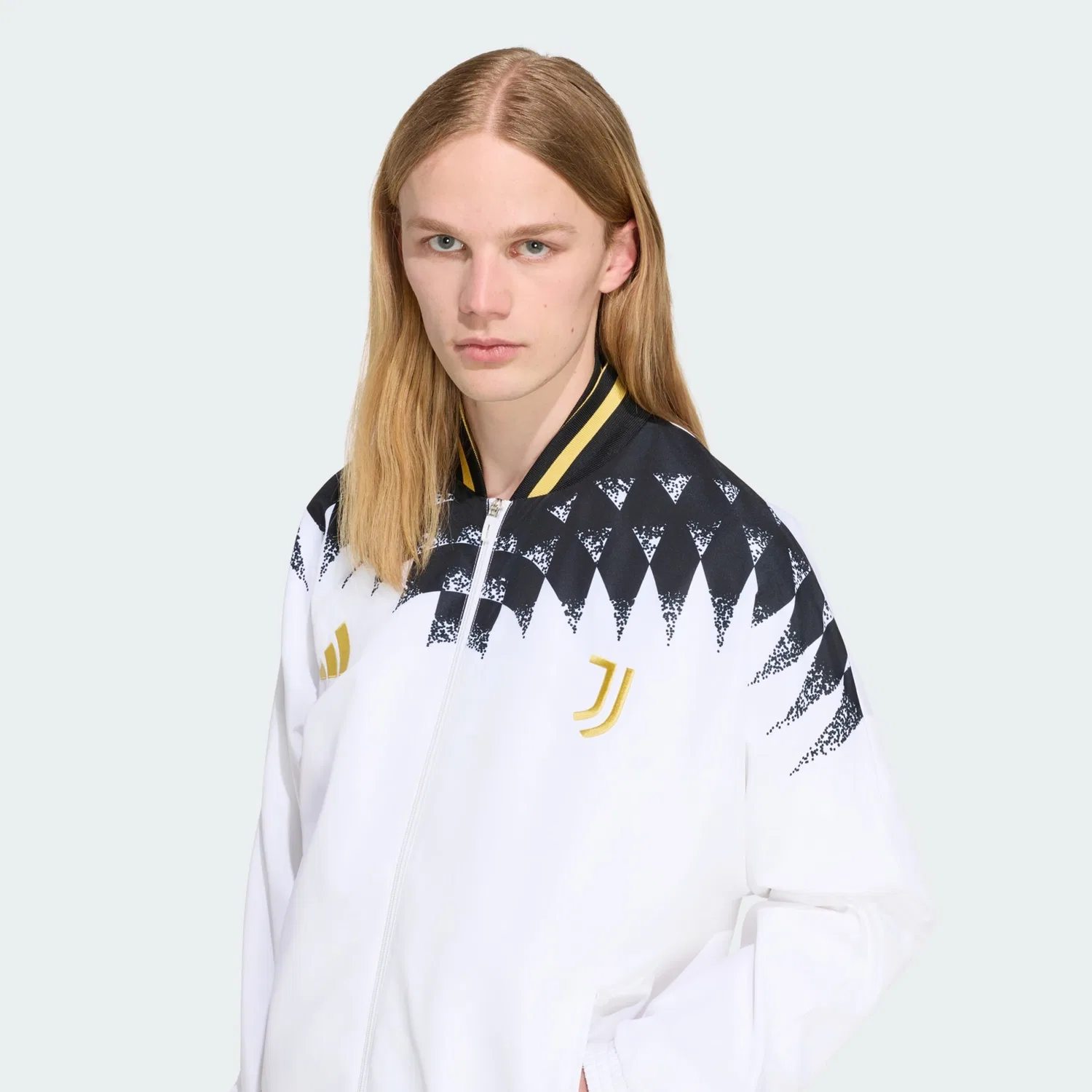 Тренировочная куртка Adidas Performance Ювентус Турин Стэдиум белого цвета — фото 4