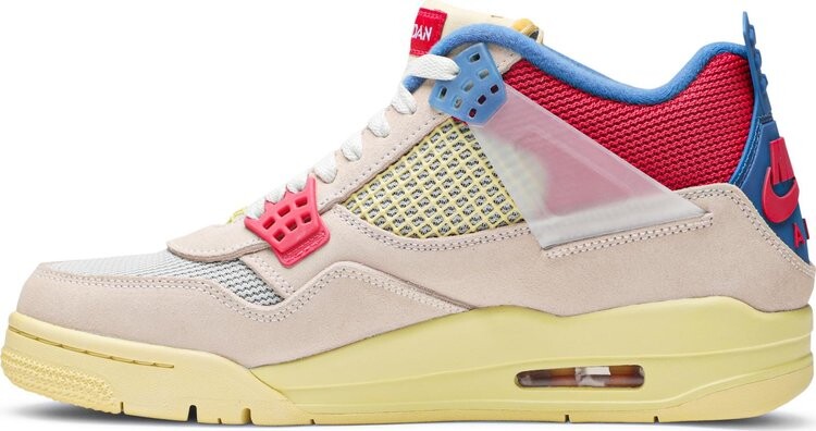 Кроссовки Union LA x Air Jordan 4 Retro Guava Ice, розовый — фото 3