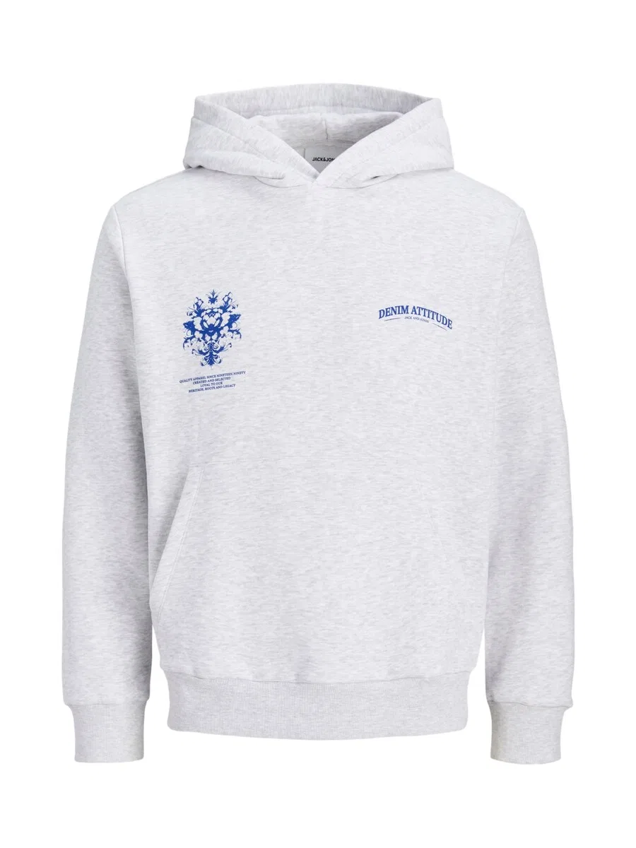 Детская толстовка Jack & Jones Junior 'JJTRADITION' в бело-пятнистом цвете