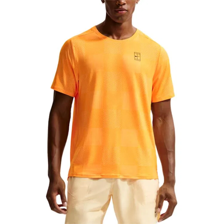 Мужская футболка NikeCourt Advantage Dri-FIT Tennis Top, Laser Orange