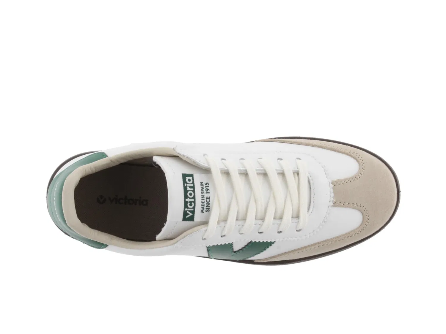 Детские кроссовки из кожи для мальчиков Cyclist Leather Effect & Contrast Pieces & Split Leather Toe victoria, Bianco — фото 4