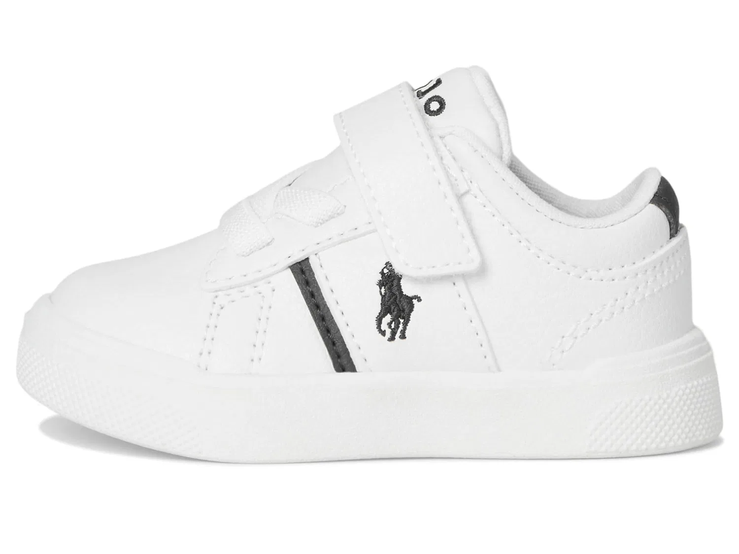 Детские кроссовки для девочек со шнуровкой Frazier Ps POLO RALPH LAUREN, White Navy Blue — фото 4