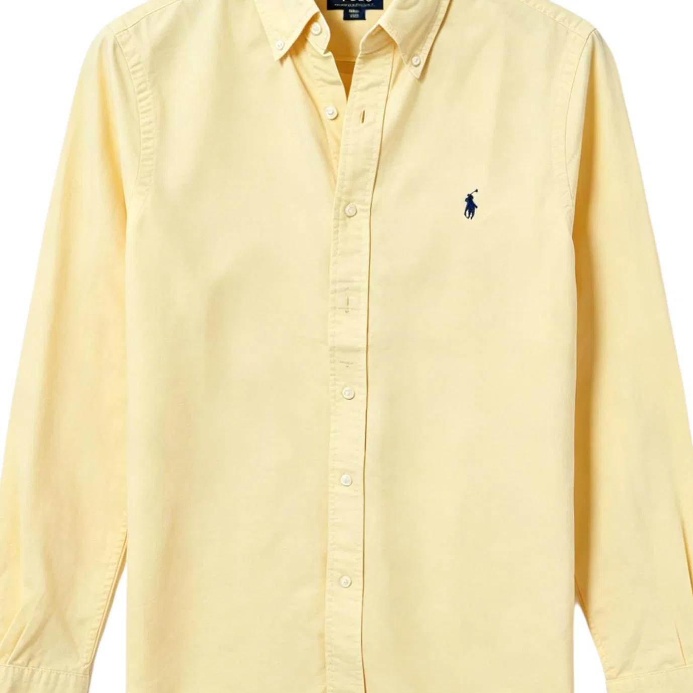 Мужская рубашка с воротником-лацканом прямого кроя Yellow Polo Ralph Lauren — фото 3