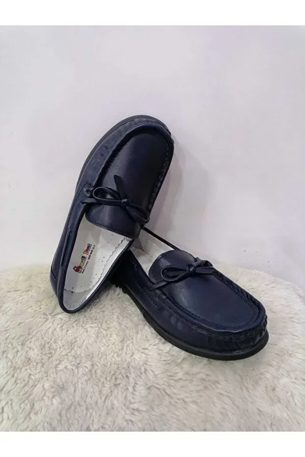 Детские туфли-лоферы для мальчиков ортопедические Özgür Kids, Navy Blue — фото 3