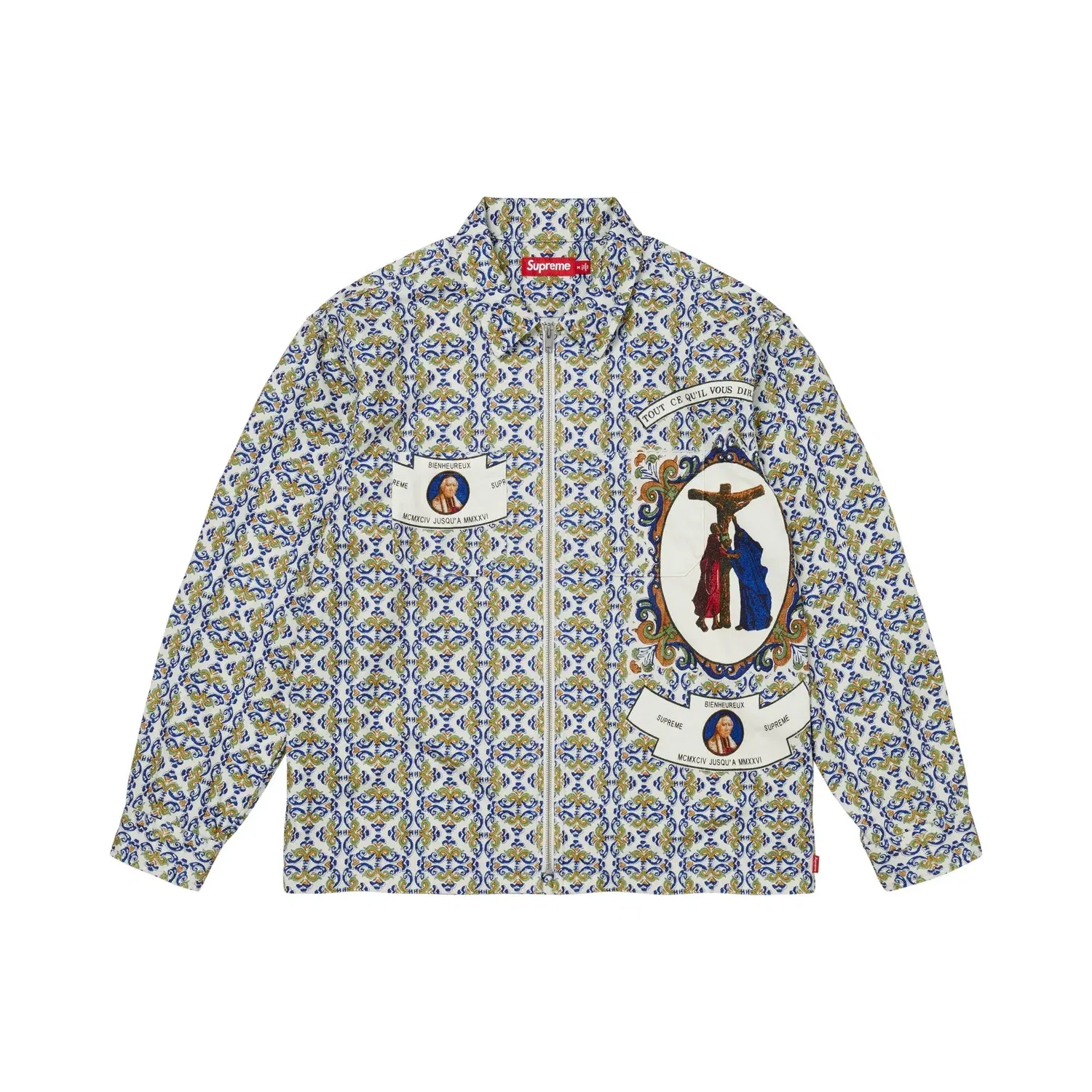 Рубашка на молнии фланелевая Supreme Devotion, White