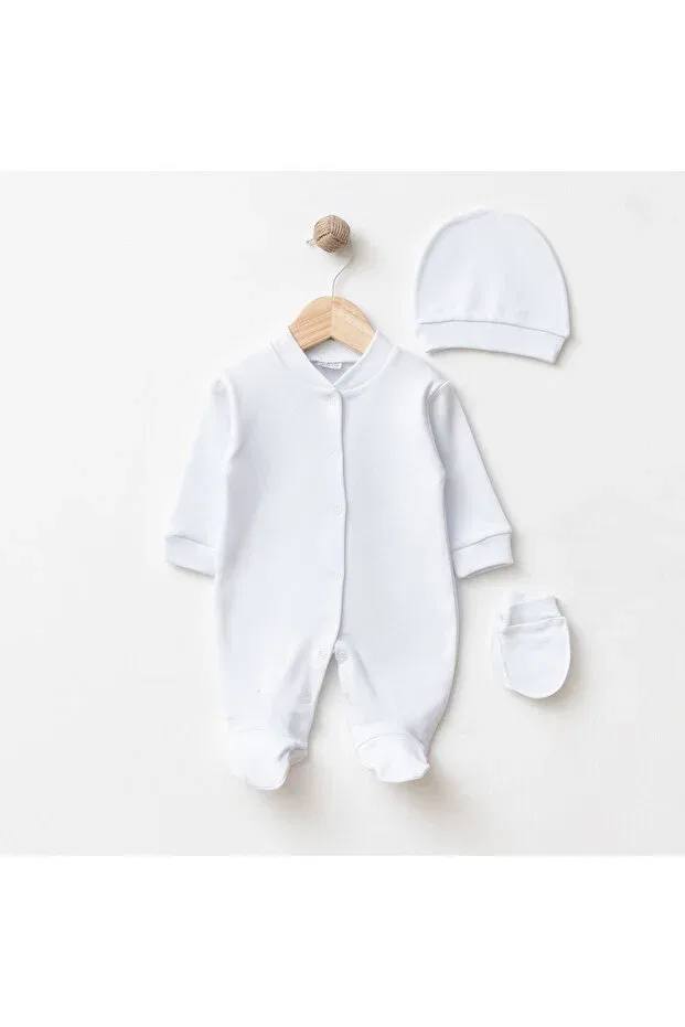 Детский комплект боди-комбинезонов 100% хлопок Tinibud, Light Blue — фото 2