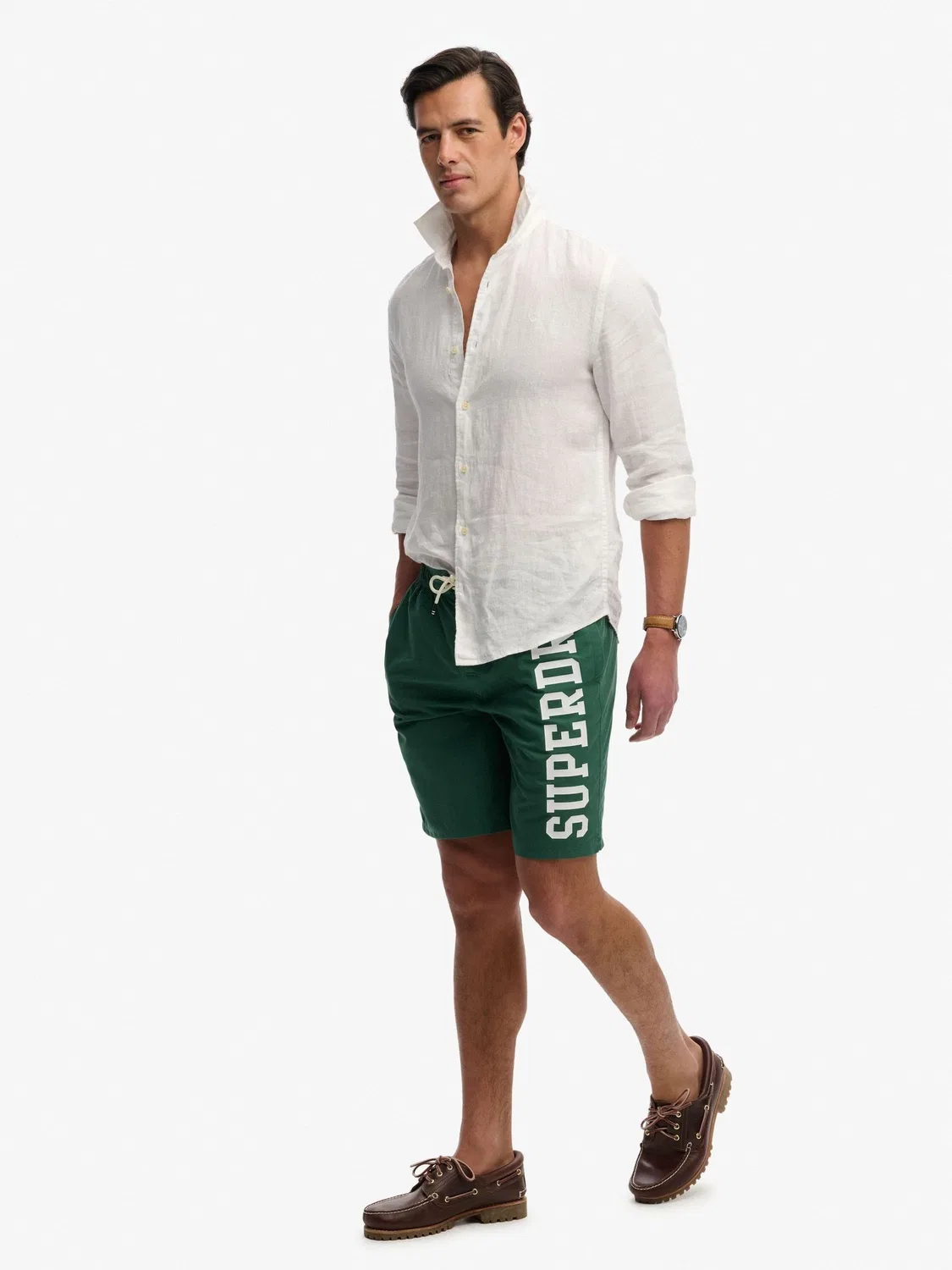 Плавки Superdry Logo 19, зеленые — фото 4