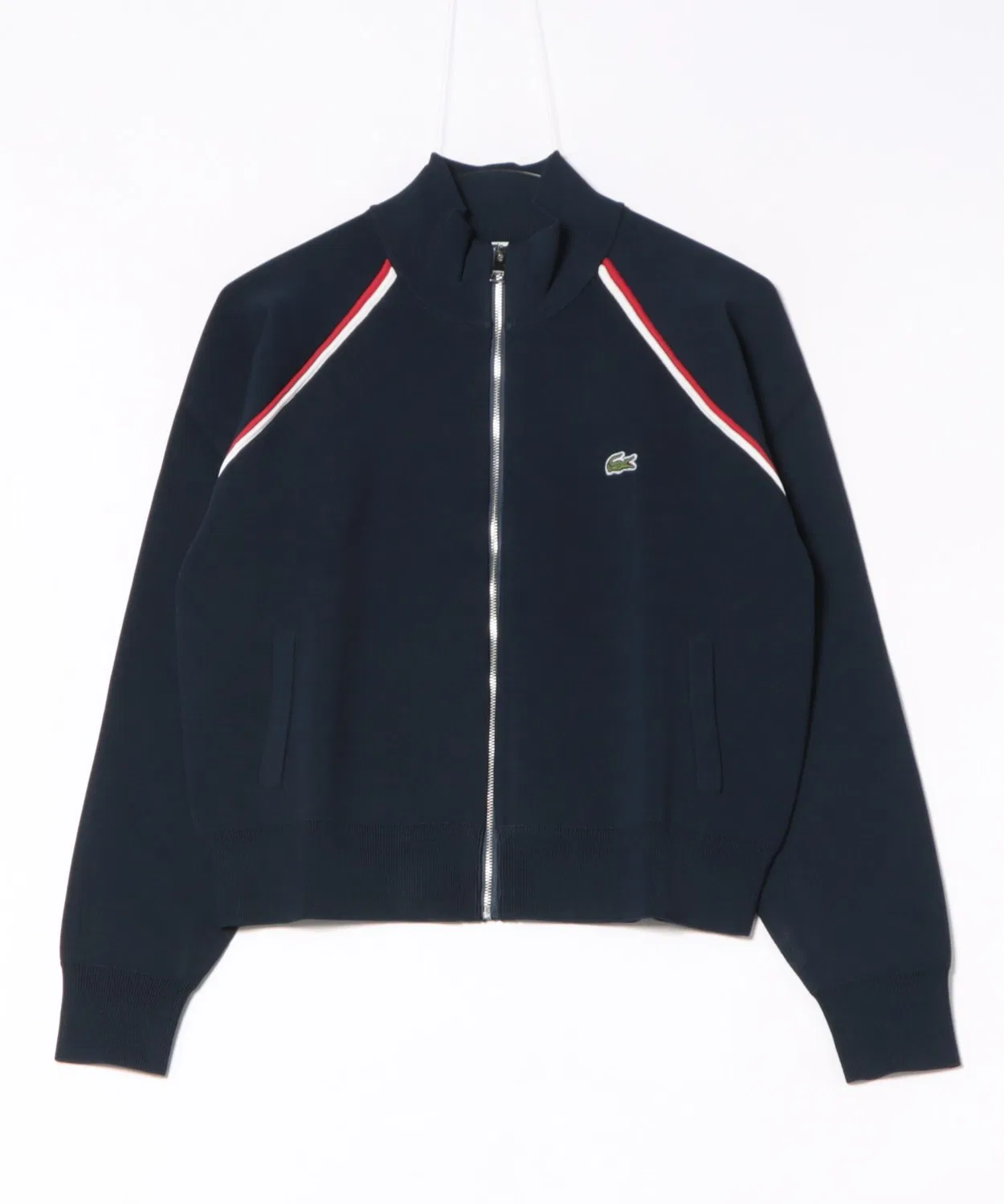 Женский джерси-жакет с контрастной окантовкой LACOSTE, Navy