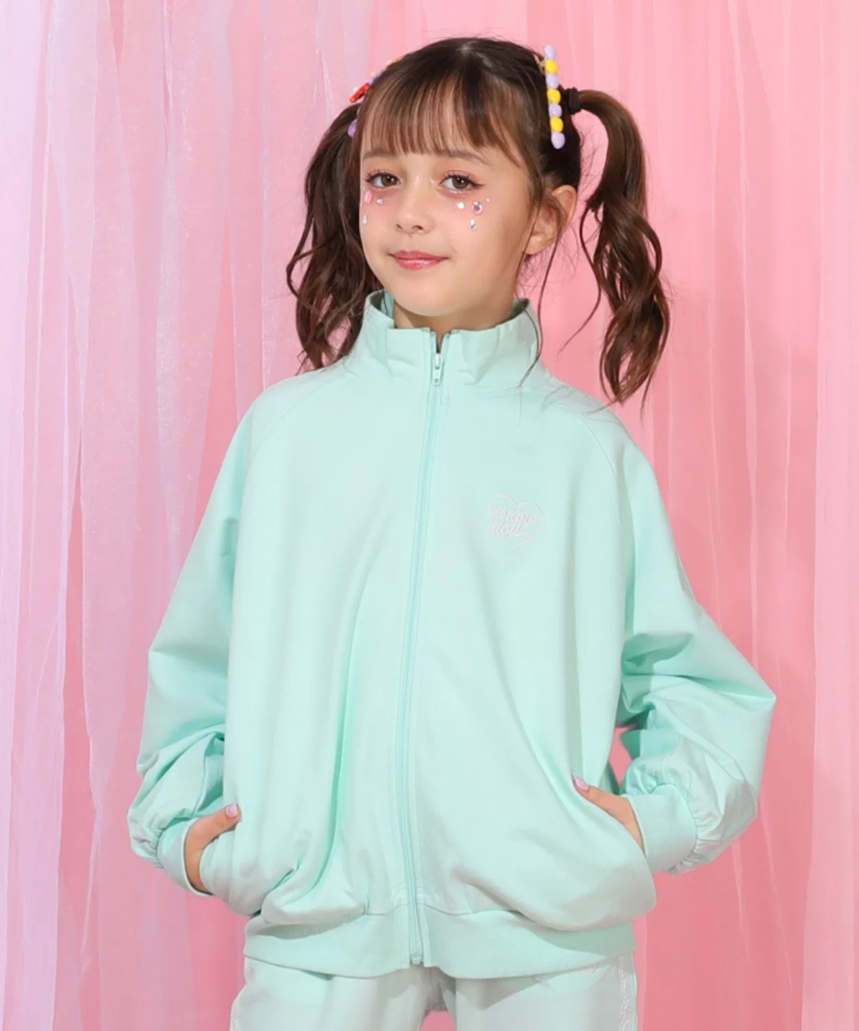 Детская куртка с кружевной отделкой BABYDOLL, Light Green