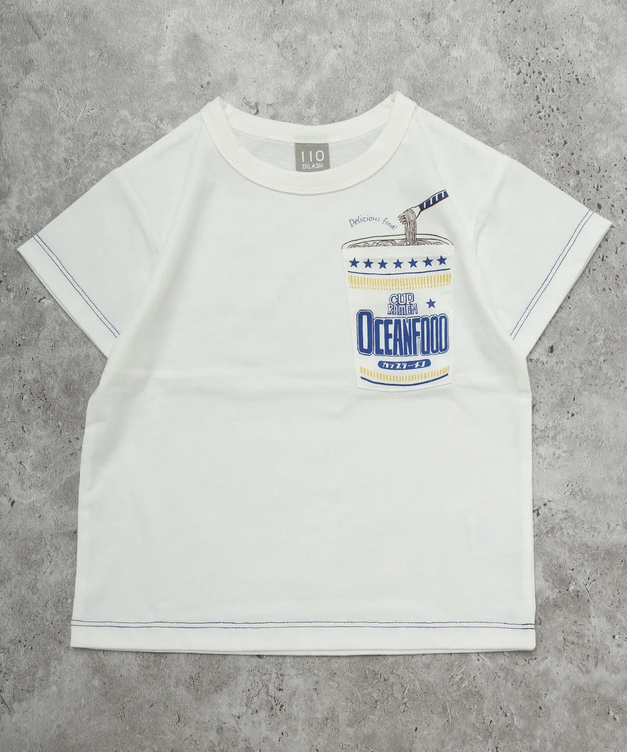 Детская футболка с принтом Cup Noodle DILASH, Blue