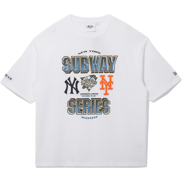 

New Era Футболка унисекс белая, Белый, New Era Футболка унисекс белая