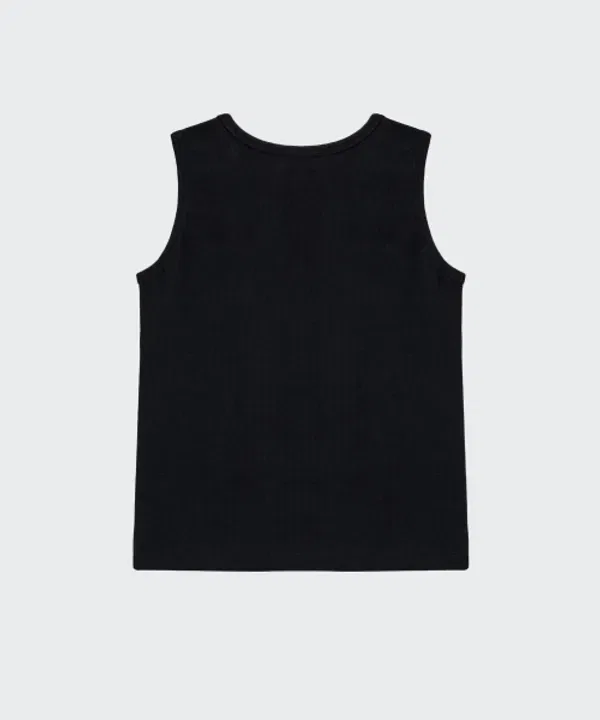 Майка-безрукавка Essential Tank Top, Musinsa Standard Kids, черный — фото 4