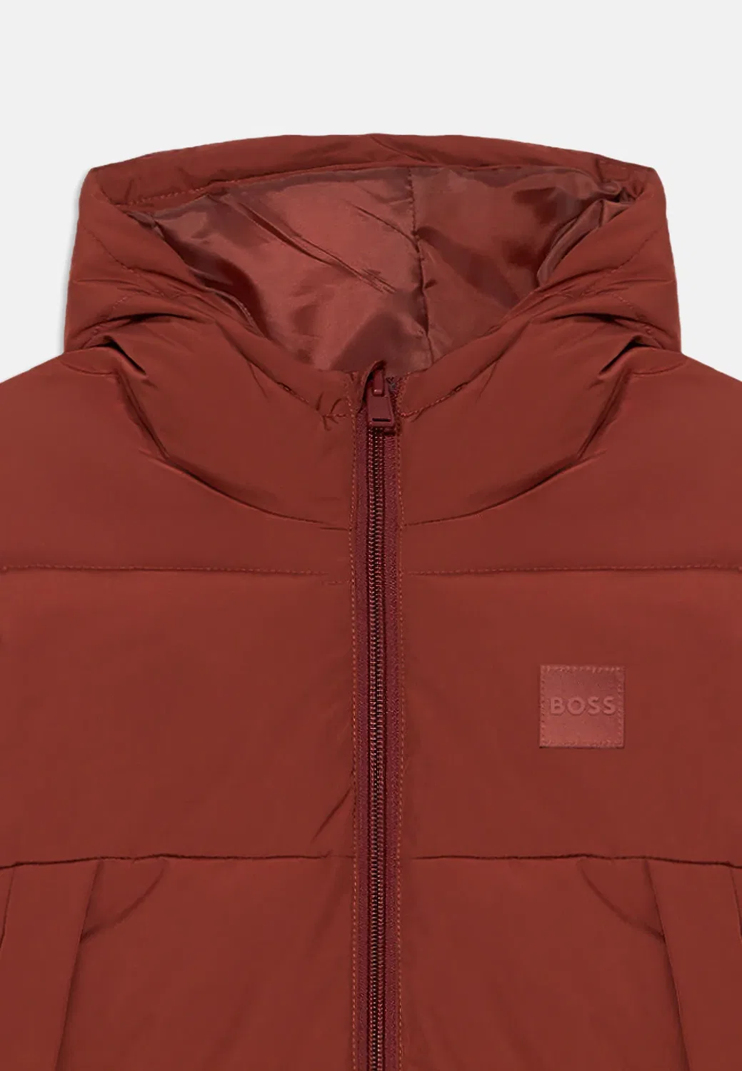 Пуховик - зимняя куртка Boss Kidswear, Crimson — фото 4