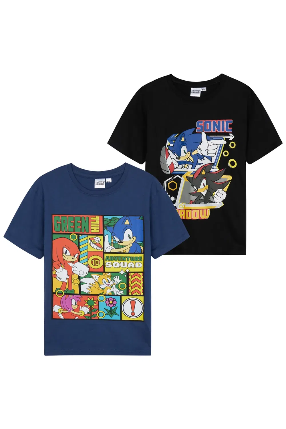 Детский комплект из 2 футболок Sonic The Hedgehog, Multi