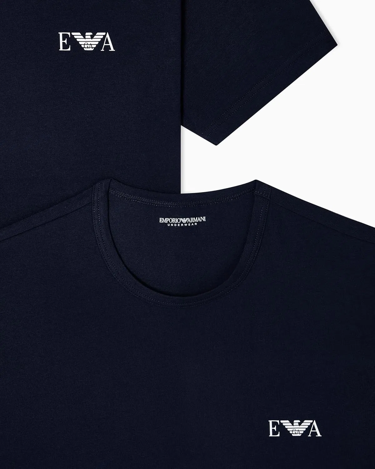 Мужская футболка с логотипом Emporio Armani, Armani Blue/Armani Blue — фото 3