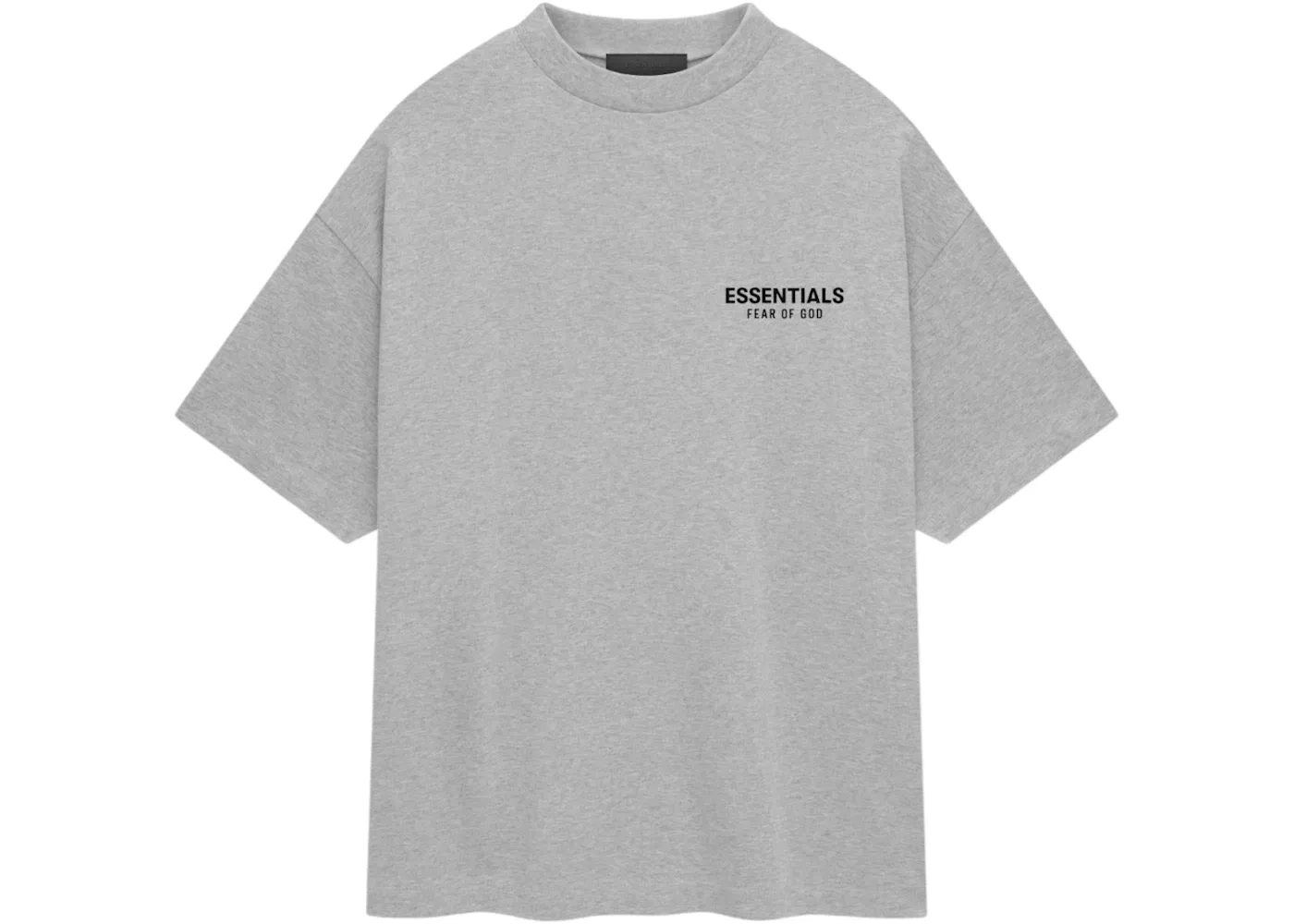 Мужская футболка с круглым вырезом Essentials Fear of God, Light Heather Gray