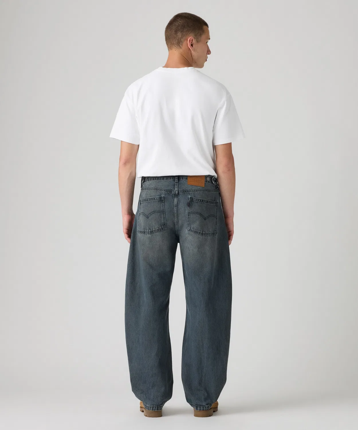 Мужские джинсы свободного кроя Baggy Barrel Levi's, Dark Indigo Blue — фото 4