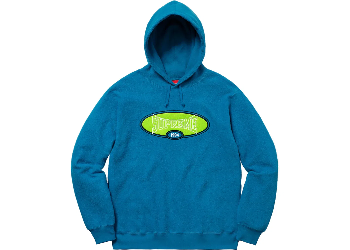 Мужской худи с начесом Supreme (SS18), Dark Aqua