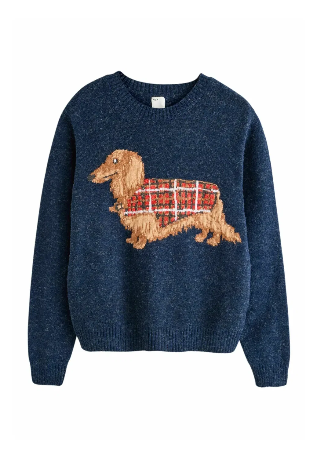 Вязаный джемпер - джемпер Next, Navy Dachshund