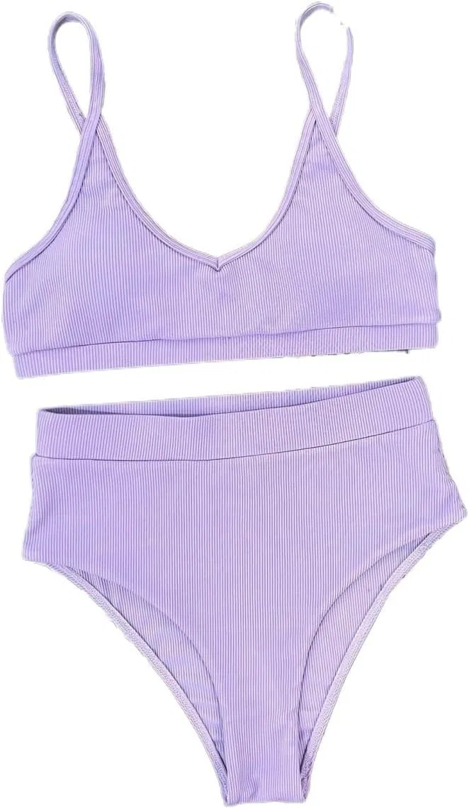 Женский бикини-комплект с завышенной талией CIVOUX, Mauve Purple