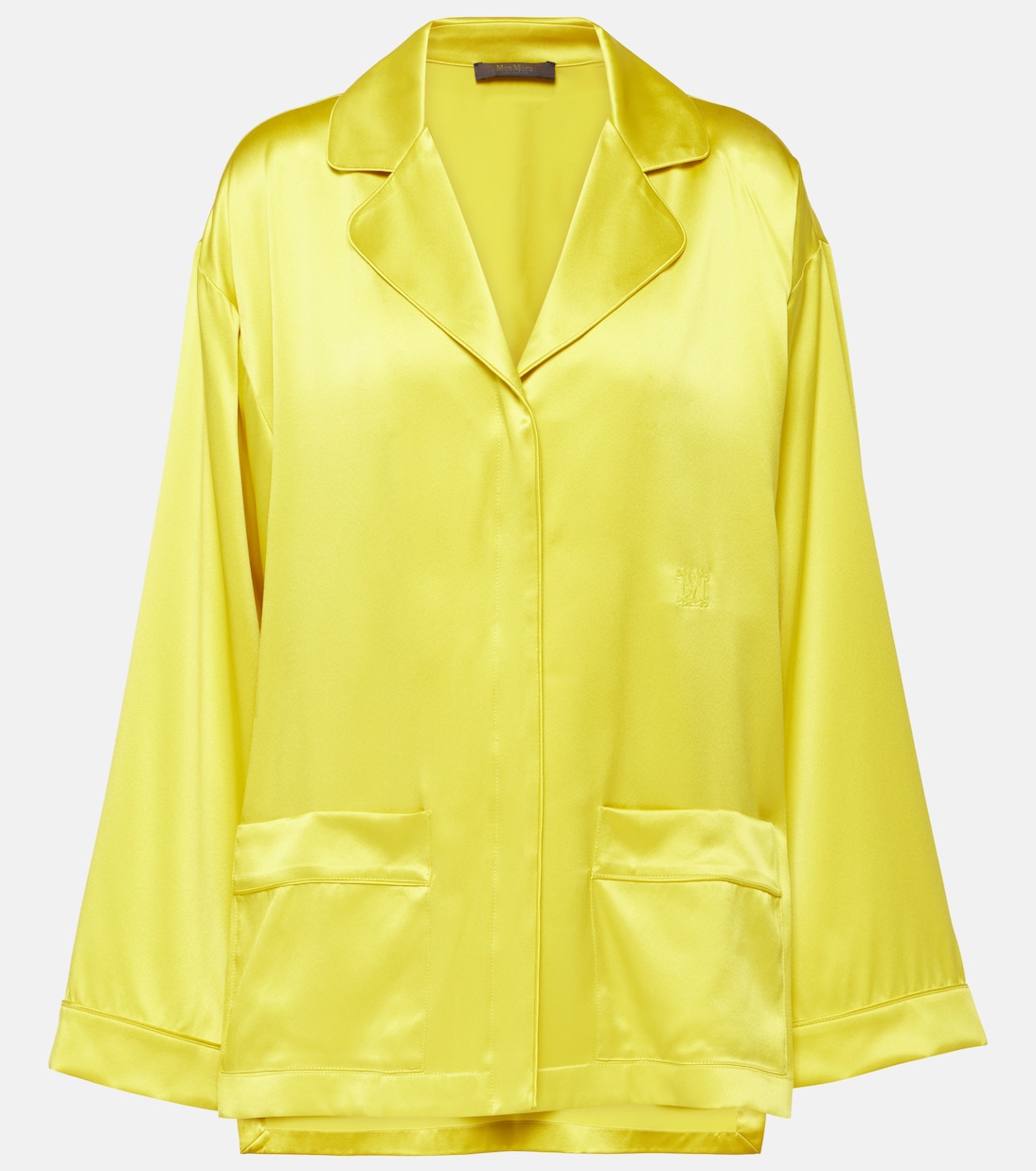 

Шелковая пижамная рубашка Elegante Vasaio Max Mara, Limone