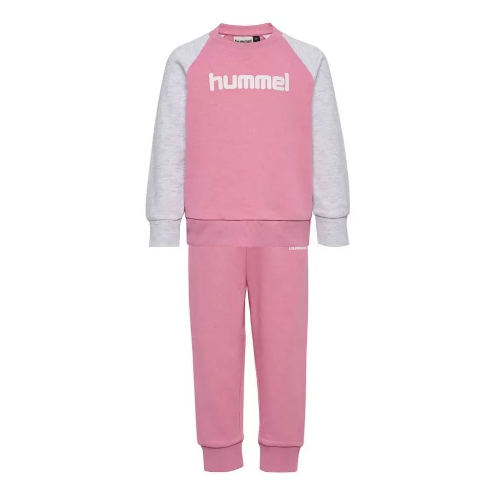 Детский спортивный костюм для девочек с длинным рукавом Mini Reg Base Hummel, Pink