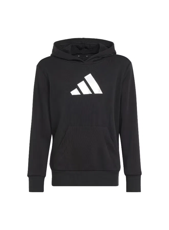 Худи с блестящим принтом Glam Adidas, белый — фото 2