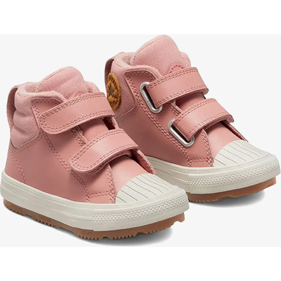 Ботинки детские с дерматином Converse Chuck Taylor All Star Berkshire, Розовый — фото 4