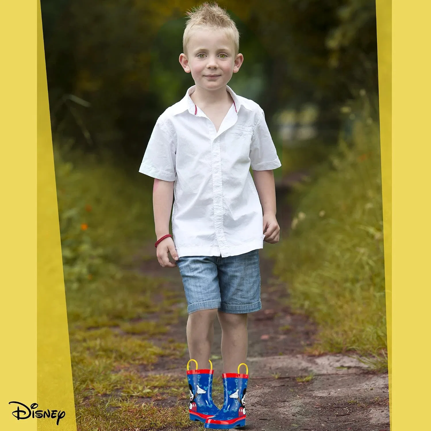 Детские резиновые сапоги с принтом Mickey Mouse для мальчиков Disney, Blue Mickey Mouse — фото 2