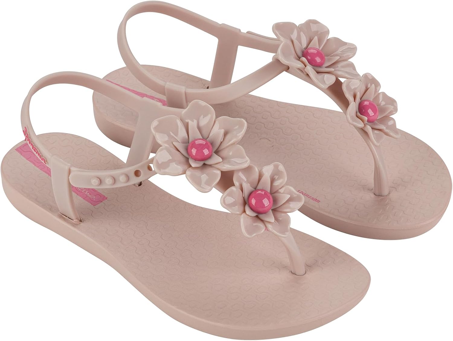 

Детские сандалии Ipanema для девочек, цветочные сандалии, розовый