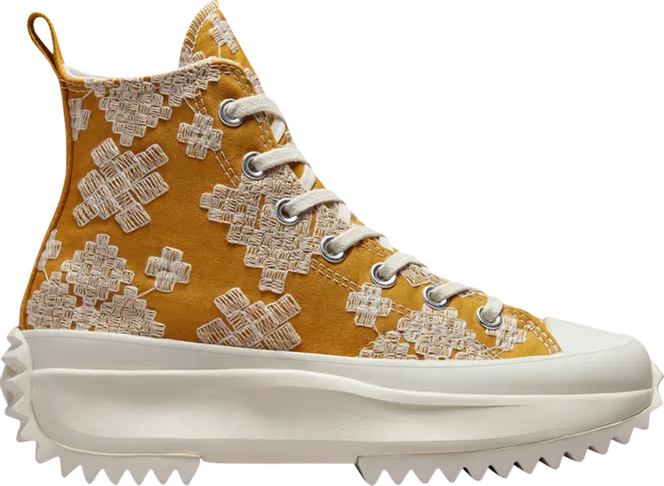 Кроссовки Converse Run Star Hike Platform High Tonal Embroidery, коричневый