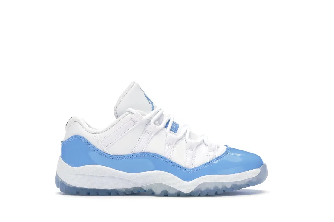 Детские кроссовки с низким верхом Jordan 11 Retro Low Jordan, White/University Blue-Black
