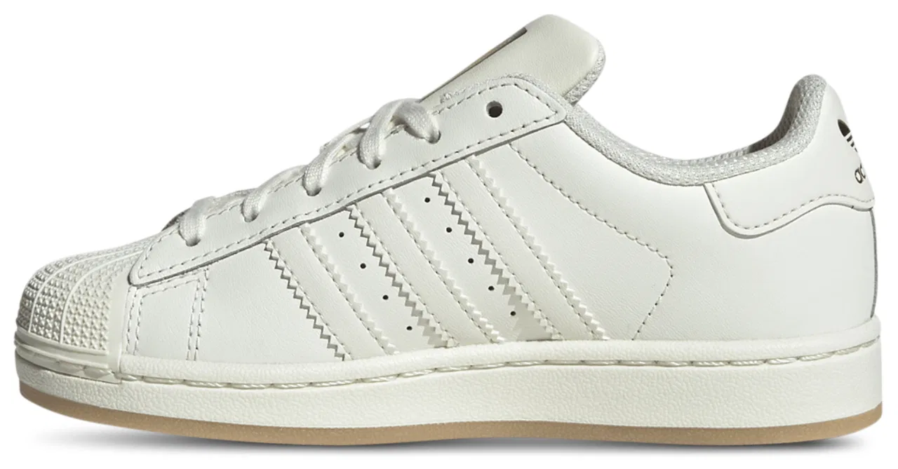 Кроссовки для мальчиков Superstar Messi Adidas, цвет Ivory/Ivory/Gold Metallic — фото 2