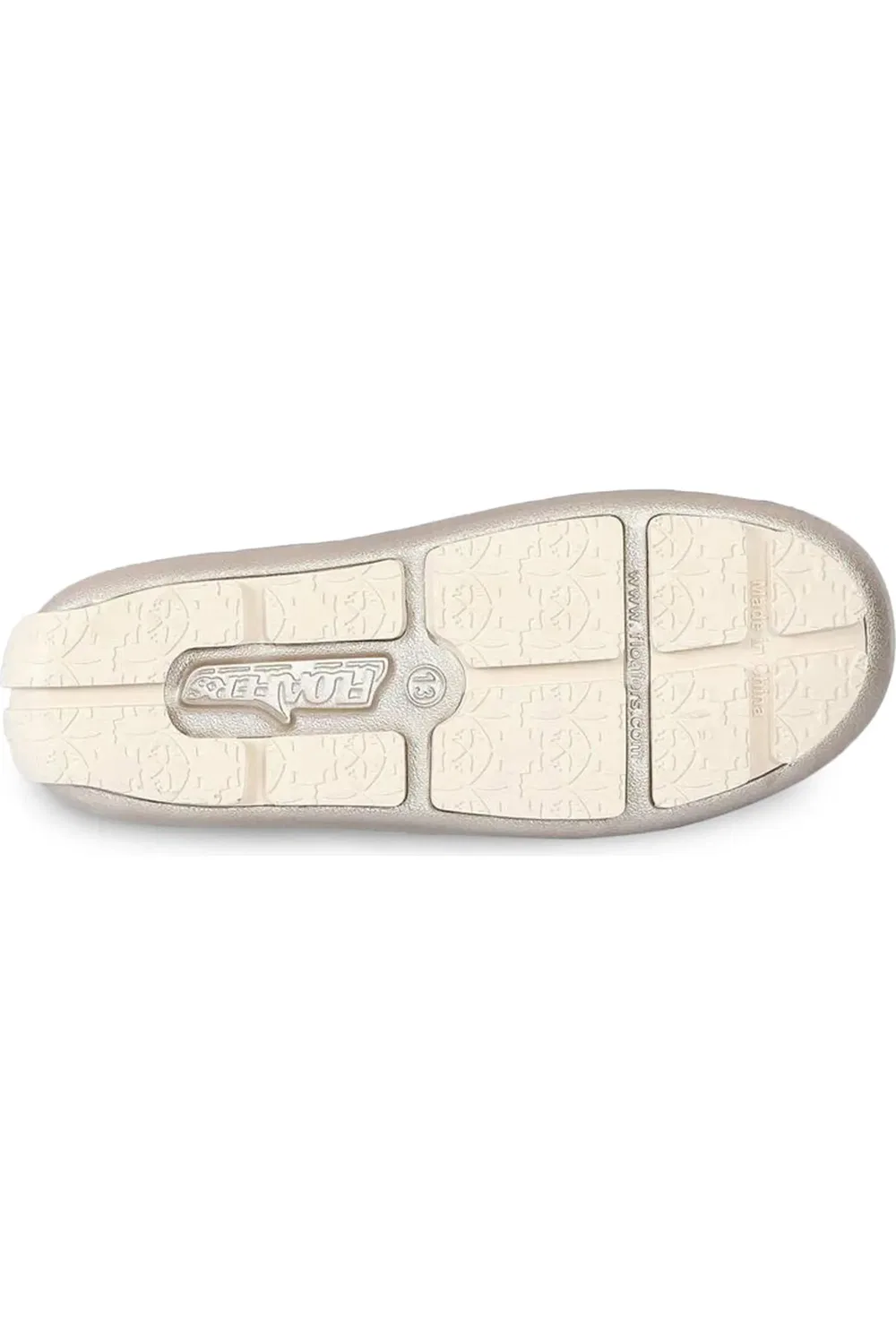 Детские туфли нескользящие Prodigy Driver FLOAFERS, White Gold/Cream — фото 4