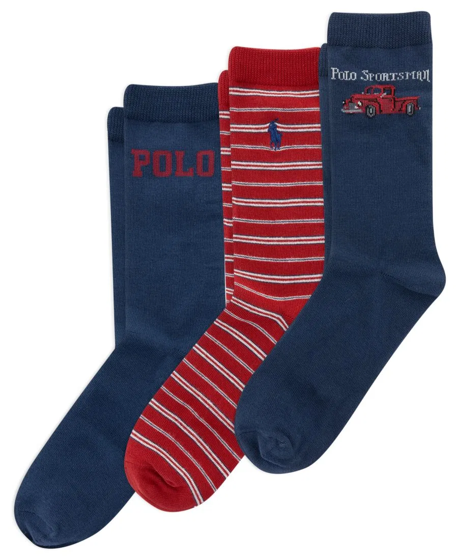Комплект носков с принтом Vintage Truck Polo Ralph Lauren, Dark Blue
