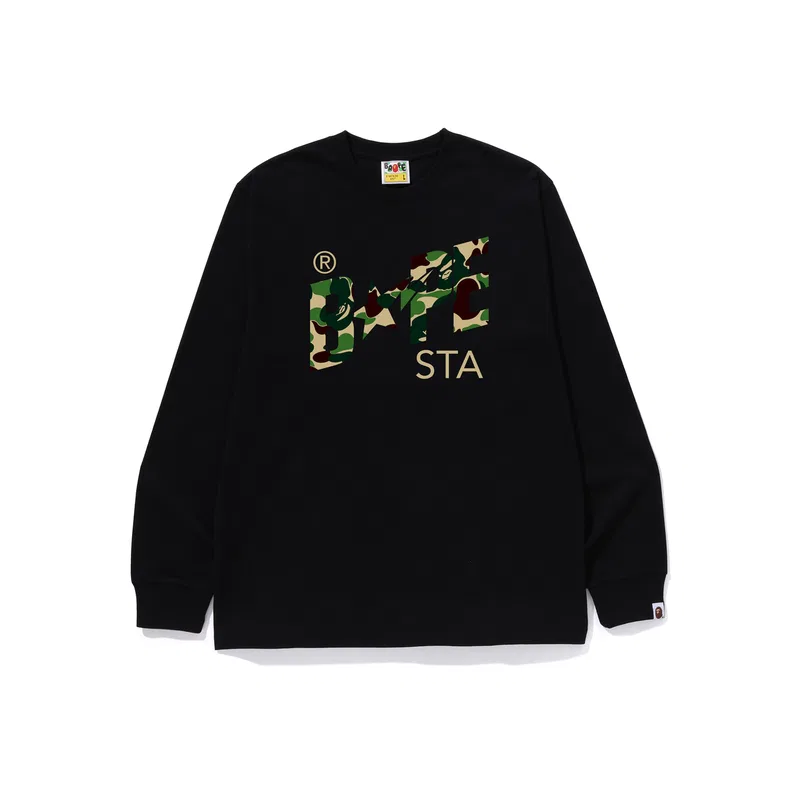 Детская футболка с камуфляжным принтом ABC Camo A BATHING APE, Black Green
