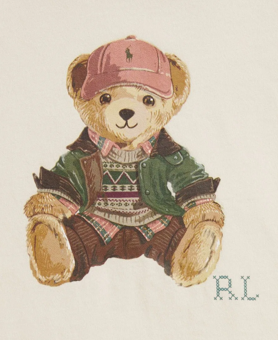 Комплект из футболки и джоггеров Polo Bear Polo Ralph Lauren, Estate Cream — фото 4