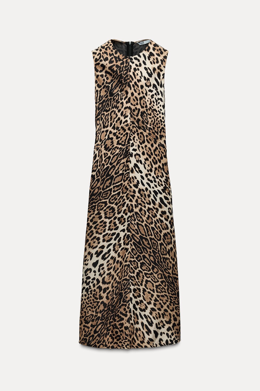 

Платье Zara Zw Collection Sleeveless, леопардовый принт