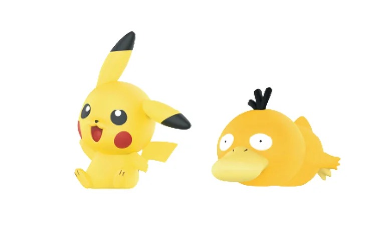 

Набор из 2 фигурок Pop Mart Pokemon Sit Back&Relax Pikachu & Psyduck, желтый