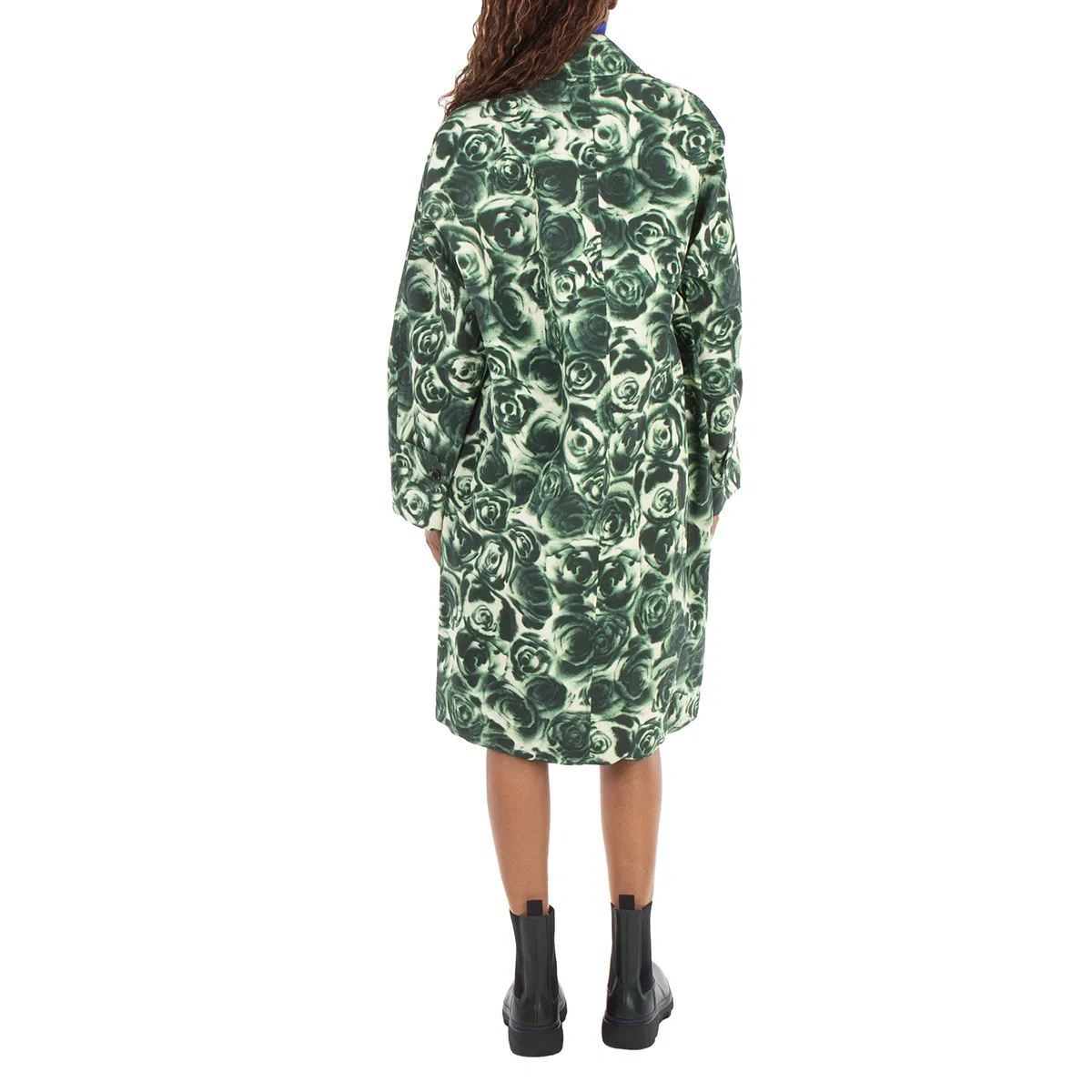 Плащ с принтом Long All Over Rose Print Raincoat Burberry, Ivy Ip Pattern — фото 3