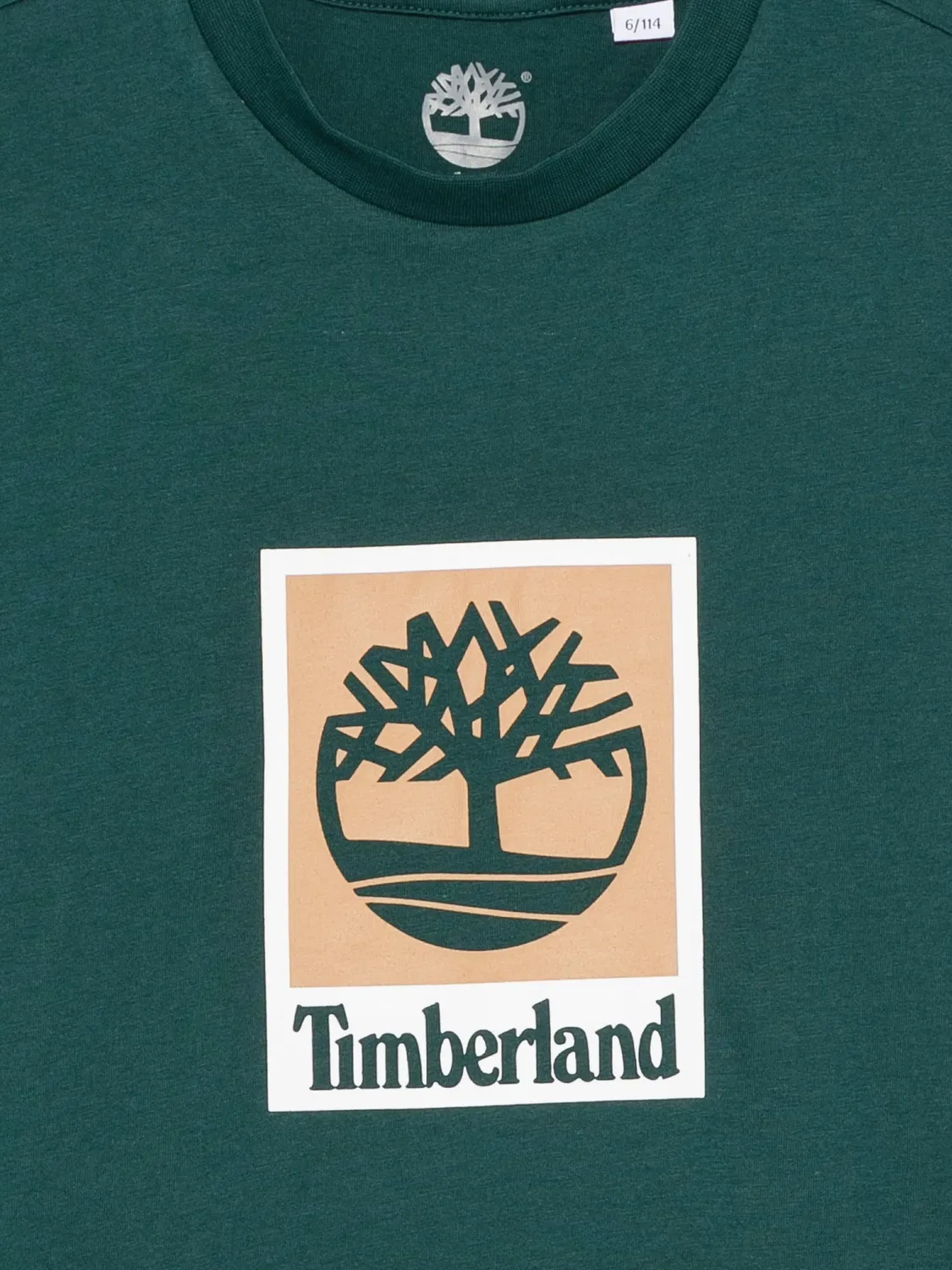Футболка с логотипом Timberland Kids, зеленый — фото 3