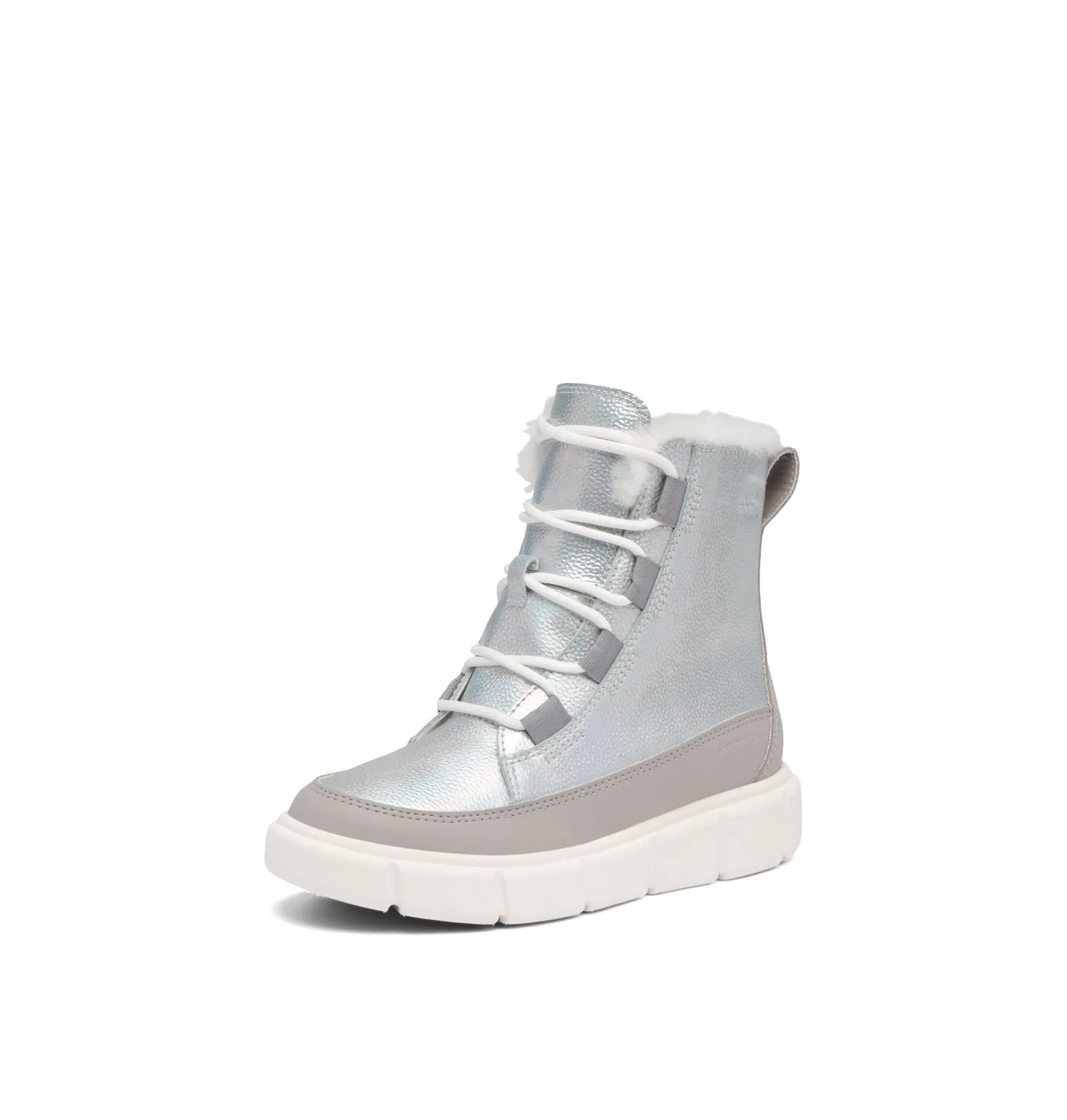 Детские ботинки для мальчиков водонепроницаемые Sorel Explorer Iii Lace Wp Sorel, Pure Silver Grey Chrome