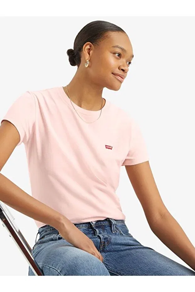 Женская футболка с коротким рукавом Levi'S, Pink — фото 4