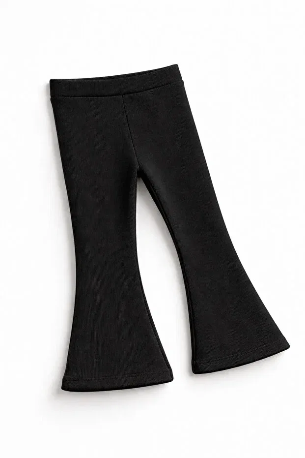 Детские леггинсы для девочек с пайетками Little&Co, Black — фото 4