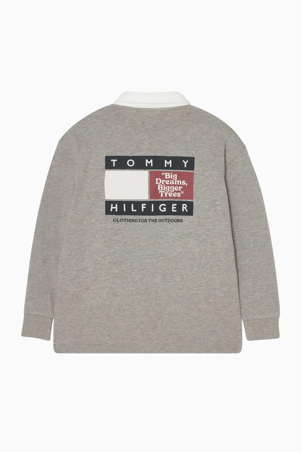 Поло с принтом Tommy Hilfiger, серый — фото 3