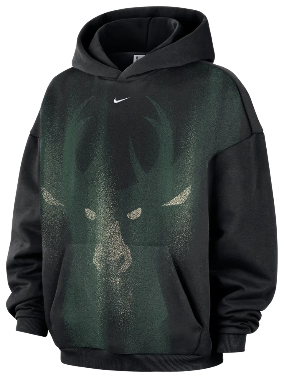 Мужское худи утепленное Bucks Basketball Icon Hoodie Nike, белый/черный