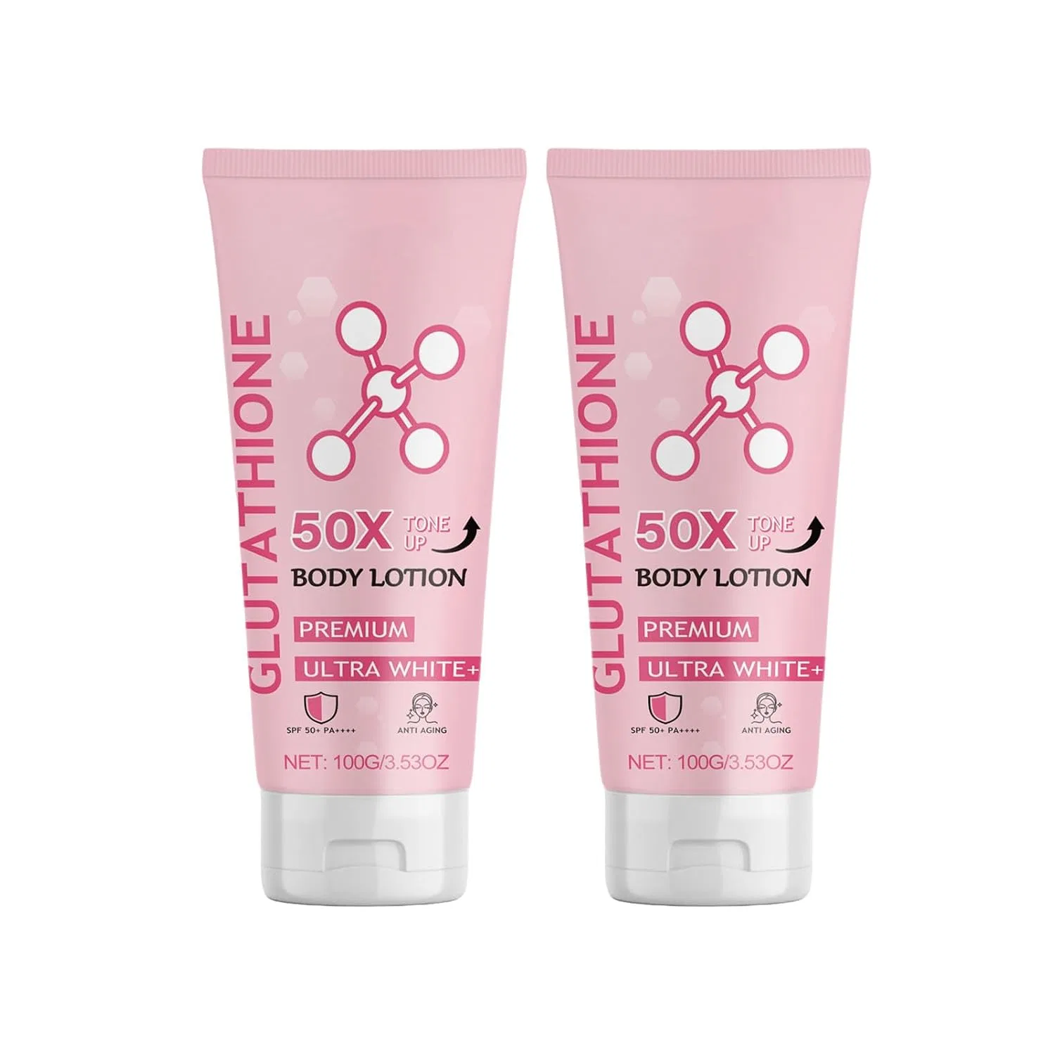 Лосьон для тела Glutathione 50x Tone-Up, 100 г, набор 2 шт Jiaoy