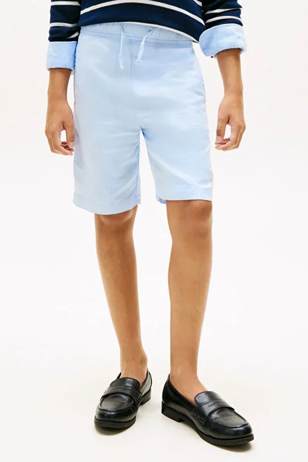 Детские шорты для мальчиков льняные Tommy Hilfiger, Blue
