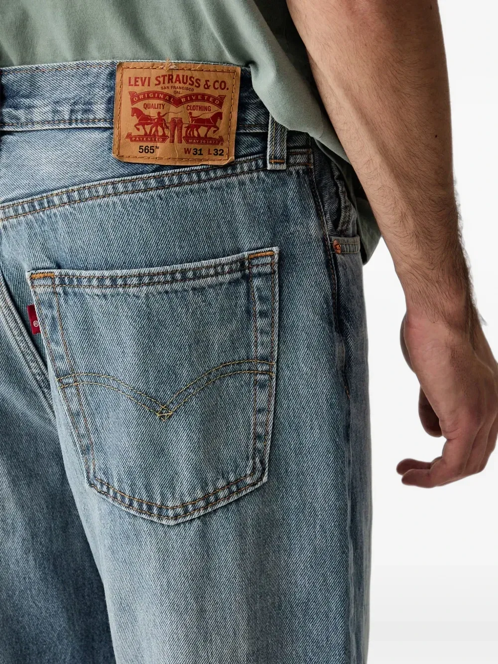 Джинсы свободного кроя 565 Levi's, синий — фото 4